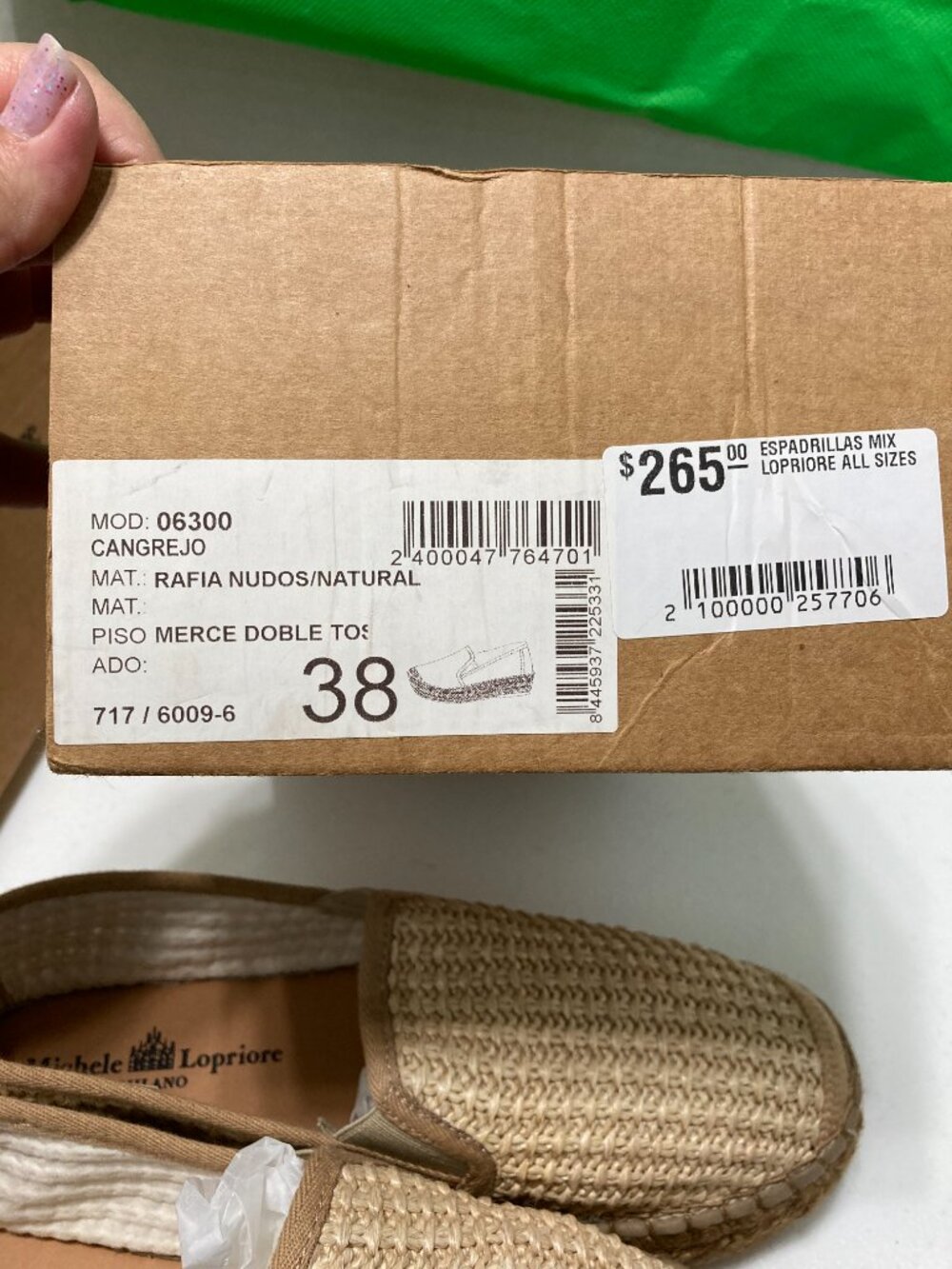 NWBox Michele Lopriore Milano Vanessa Spadrille Shoes Platform Raffia Luxury 38 - Picture 15 of 16
